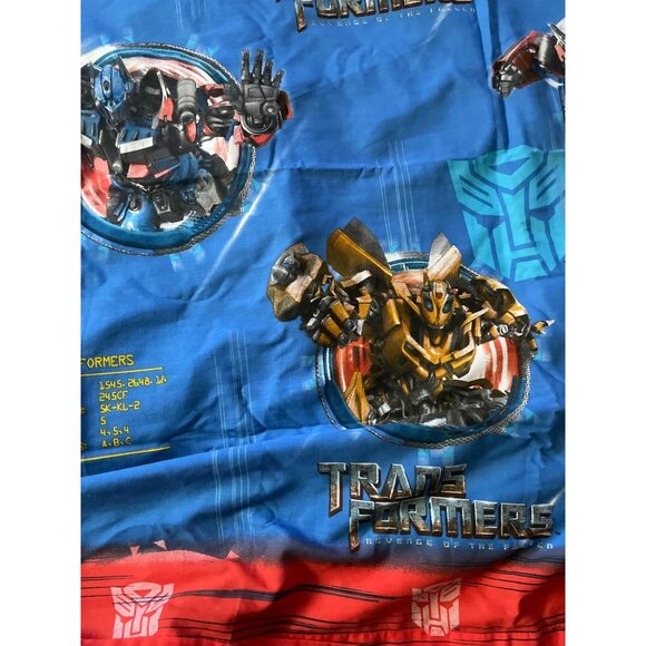 Transformers "Revenge Of The Fallen" Twin Flat Sheet Cutter Crafts - Picture 2 of 9